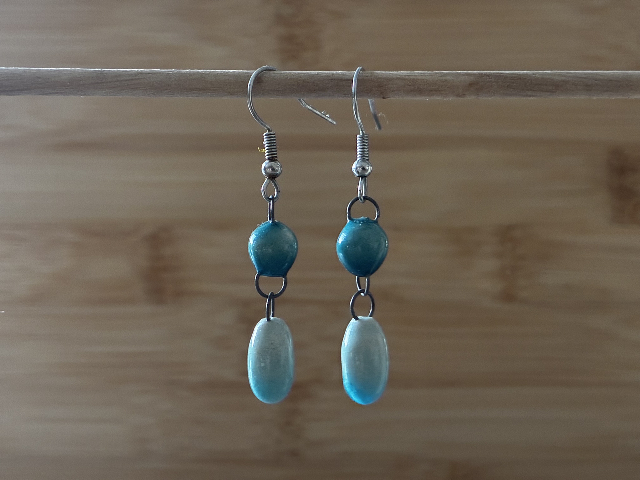Turquoise craquelée - Duo Goutte