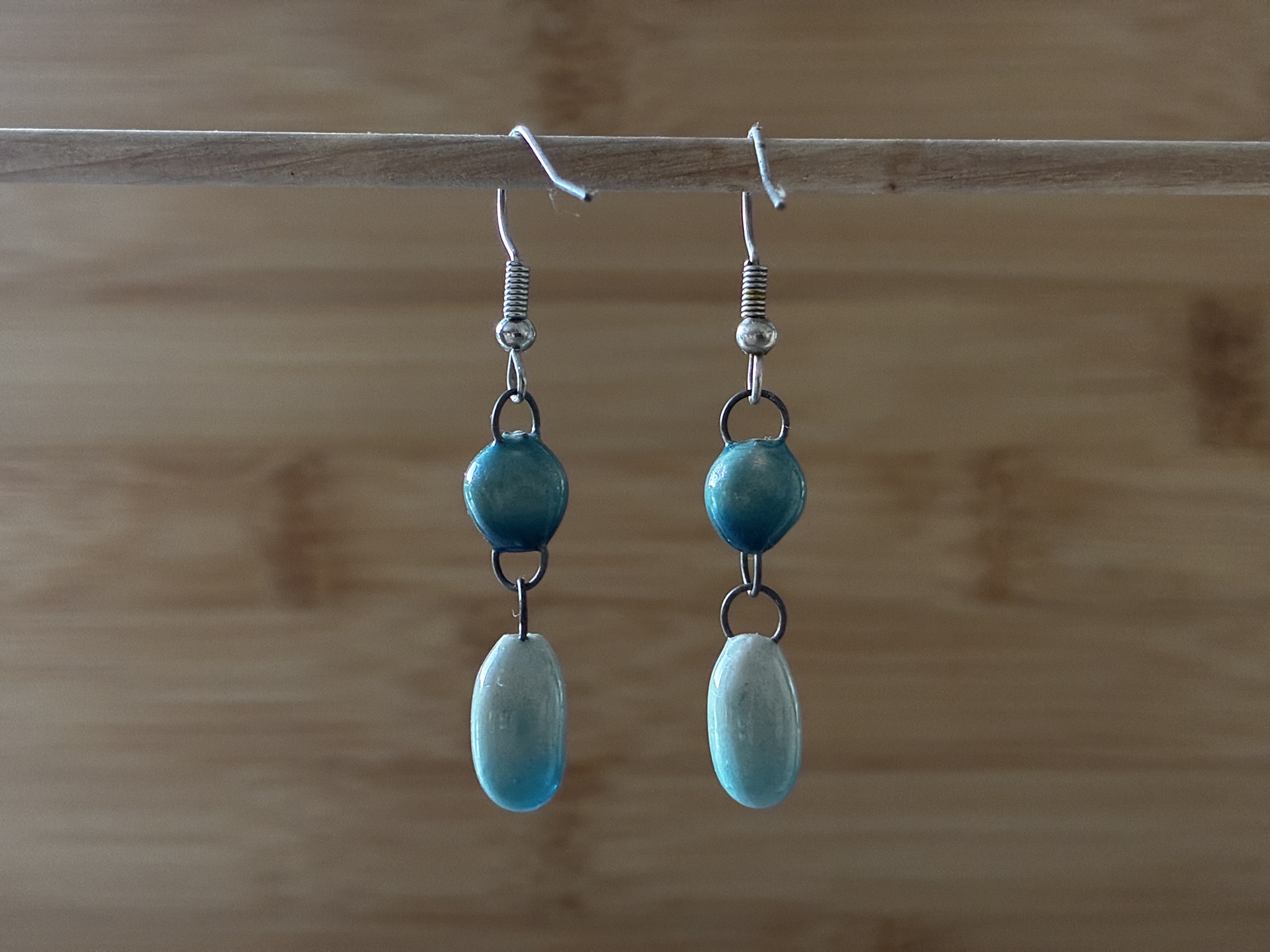 Turquoise craquelée - Duo Goutte